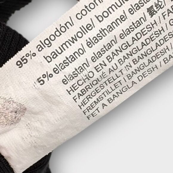 Zara Ribbed Flutter Sleeve Crop Top in Black Women’s Size L - Picture 5 of 7